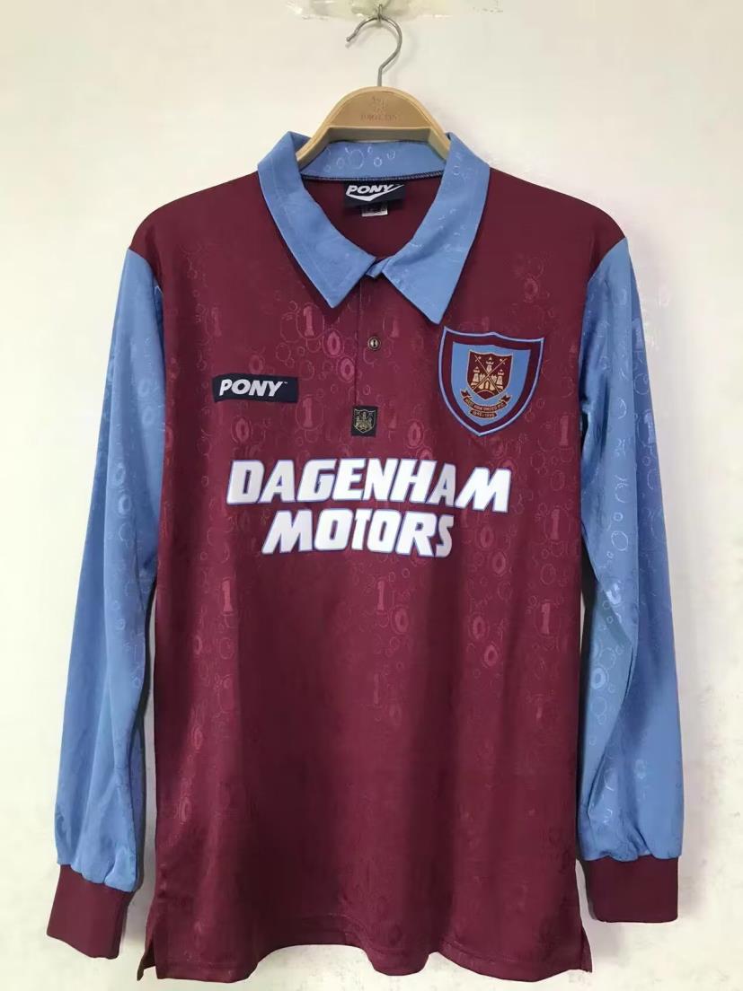 AAA Quality Westham 95/97 Home Long Soccer Jersey